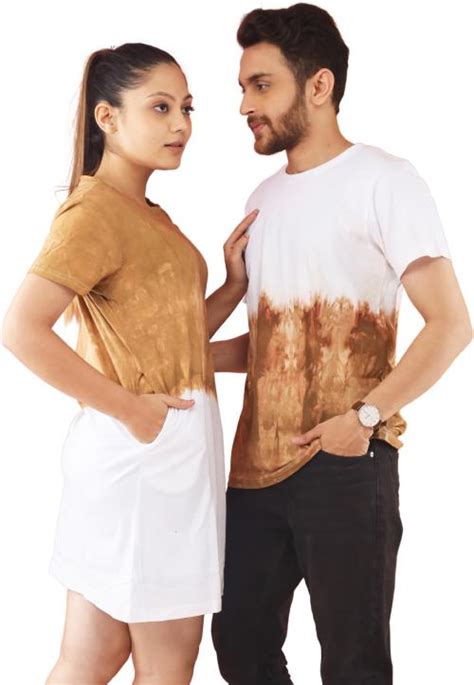 Buy Lappen Fashion Men And Women Brown Tie And Dye Pure Cotton Pack Of