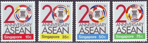 20th Anniversary Of ASEAN Commemorative Stamp ASEAN Philatelic