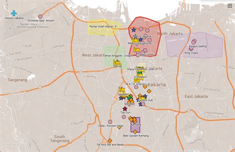 Jakarta Nightlife Map | Jakarta100bars - Nightlife & Party Guide - Best ...