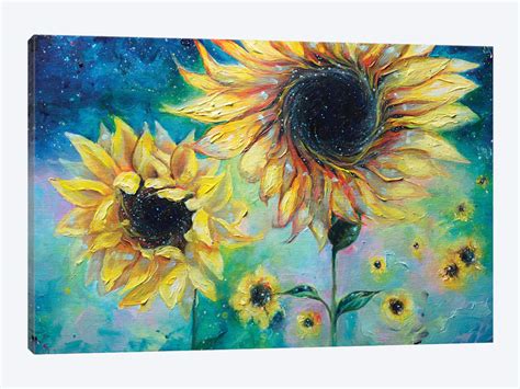 Sunflower Canvas Painting at PaintingValley.com | Explore collection of ...