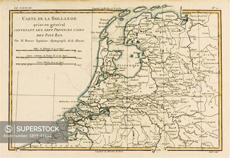 Map Of Holland Circa 1760 From Atlas De Toutes Les Parties Connues