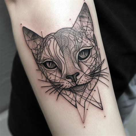 78 Cat Outline Tattoo Ideas - TattooClue.com