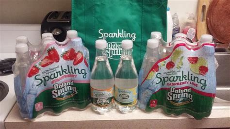 Four different flavors of Poland Spring Brand Sparkling Spring Water to try for the ...