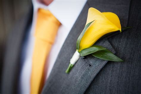 Yellow Calla Lily Boutonniere Calla Lily Boutonniere Calla Lily