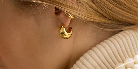 Elara Earrings Gold Plated Steel Zag Bijoux