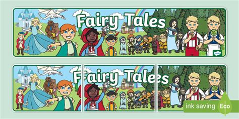 Fairy Tales Display Banner Teacher Made Twinkl