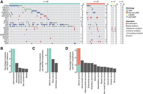 Genomic Landscape Of Uterine Sarcomas Defined Through Prospective