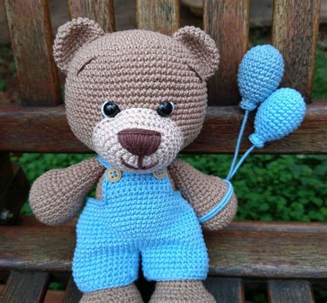 Urso balão amigurumi Elo7 Produtos Especiais