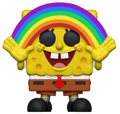 Spongebob Squarepants Spongebob Rainbow Pop Vinyl Pop Stop