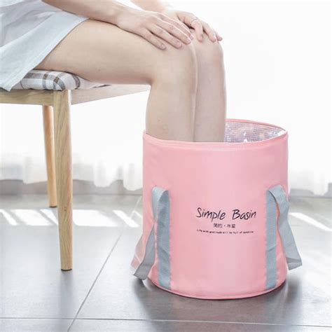 Heroneo Collapsible Foot Soaking Bath Basin Large Portable Feet Spa Soak Tub Foldable Water