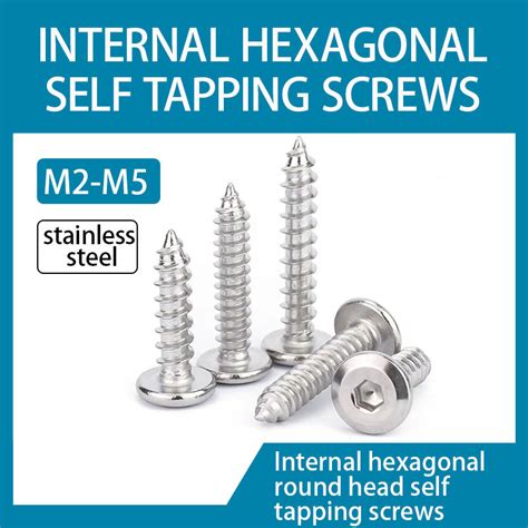 304 Stainless Steel Large Flat Head Thin Head Furniture Screws M2M3M4