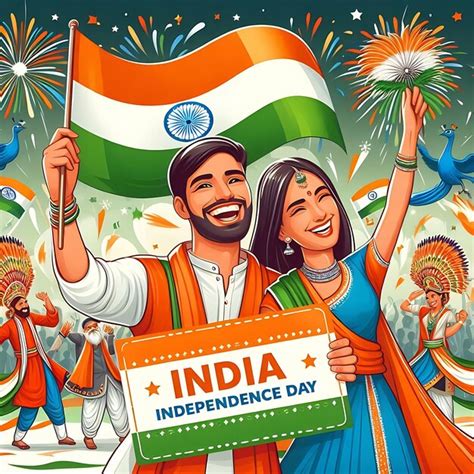 Flat Illustration For India Independence Day Celebration Premium Ai