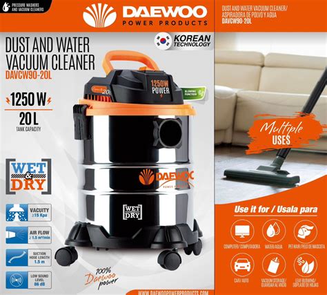 Mydiyhomedepot Daewoo Vacuum Cleaner 15l 20l 30l 40l Wet And Dry