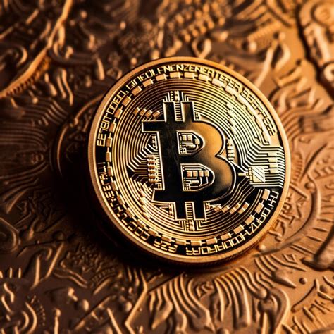 Premium Ai Image Closeup Of A Bitcoin With A Unique Backdrop