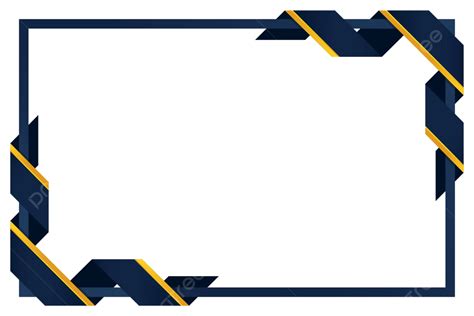 Certificate Border With Folded Ribbon Concept In Blue Gold Color Vector Certificate Border