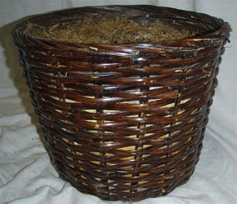 Dark Brown Basket With Foam Filling Brown Baskets Decorative Wicker