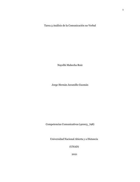 Análisis de la comunicación no verbal Nayelhi Totiado uDocz