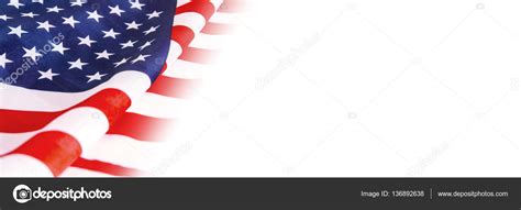 USA flag on white background Stock Photo by ©Myimagine 136892638