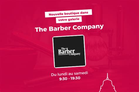 The Barber Company Nouveau Dans Votre Galerie Passage Cordeliers