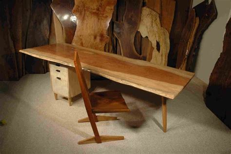 Bubinga Custom Executive Slab Desk By Dumond S Custom Furniture