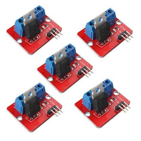 Hailege 5pcs IRF MOSFET Driver Module MOSFET Button Drive For Arduino