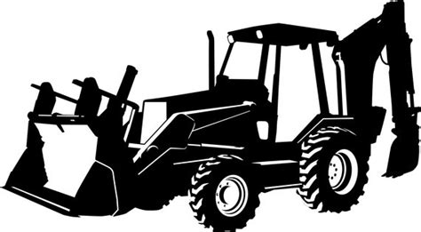 black and white backhoe clipart 19 free Cliparts | Download images on ...