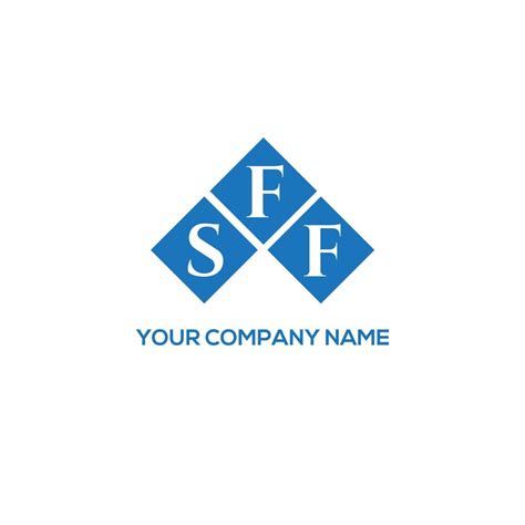 SFF letter logo design on WHITE background. SFF creative initials ...