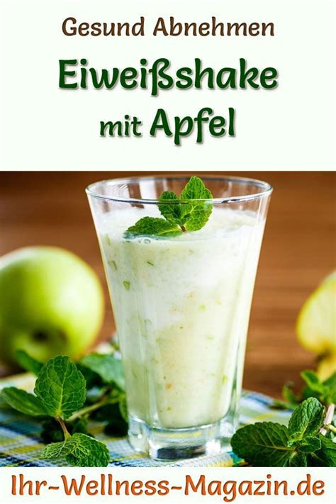 Eiwei Shake Mit Apfel Smoothie Abnehmshake Zum Selber Machen