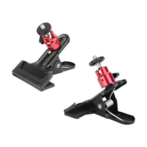 Camvate Spring Clip Clamp With Mini Ball Head Mount Pack