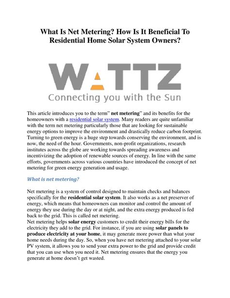 Ppt What Is Net Metering How Is It Beneficial To Residential Home