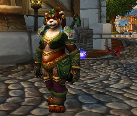 Fat and Furry: Pandaren Transmogs • A female Pandaren Shaman transmog ...