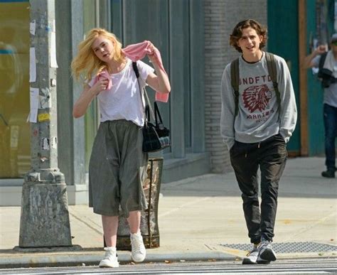 Timothée Chalamet And Elle Fanning Schauspieler