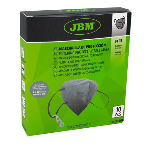 MASCARILLA DE PROTECCIÓN FFP2 GRIS JBM