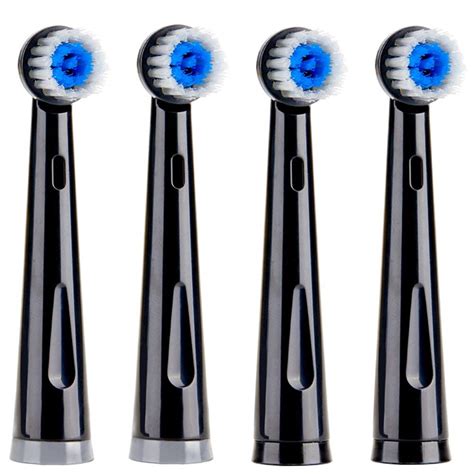 Fairywill Black Soft Replacement Toothbrush Heads X 4, FW-031 | Fairywill