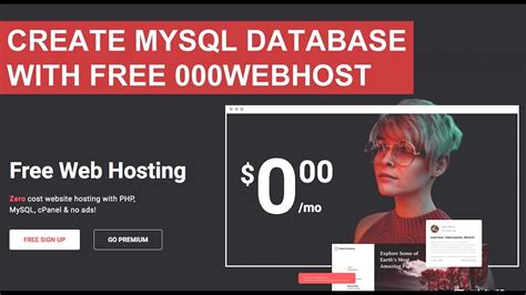 Create Mysql Database With Free Webhost Myphpadmin Upload Your