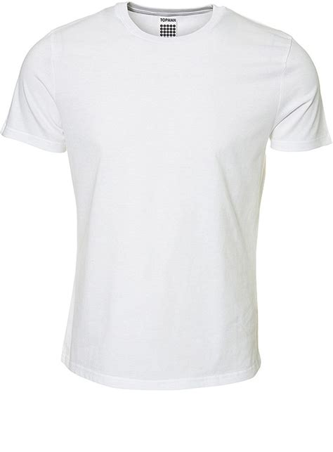 White Crew Neck T Shirt Plain White T Shirt Checks Fashion Topman