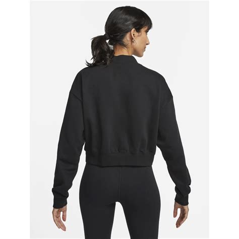 Sweat Zippé Crop Nsw Club Noir Femme Nike Wimod