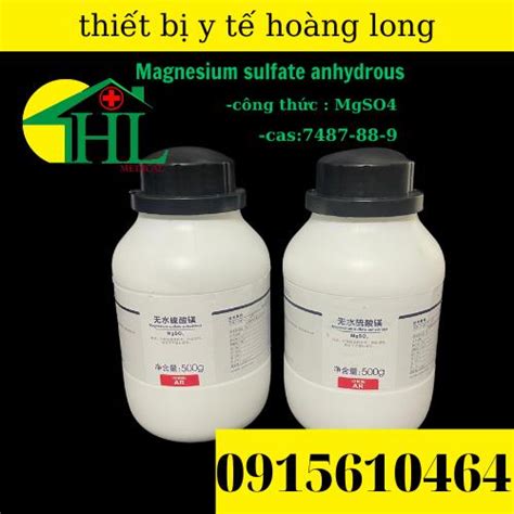 Hóa chất Magnesium Sulfate Anhydrous MgSO4 Khan 500g T Quốc Shopee