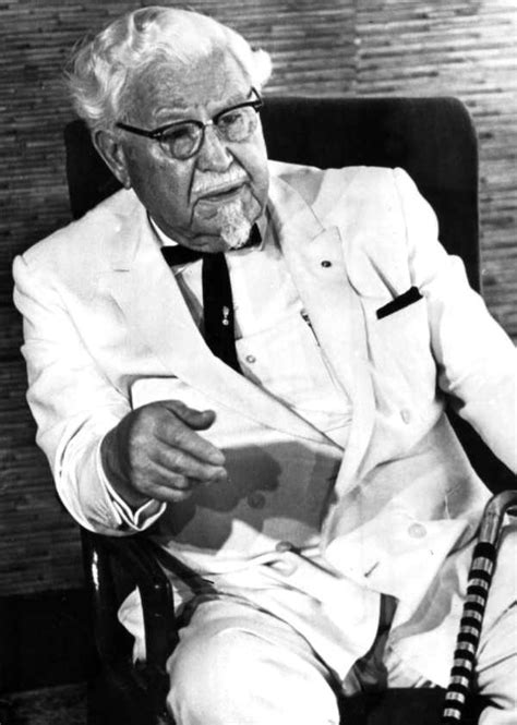 To The Manner Born Harland Sanders The Man In White