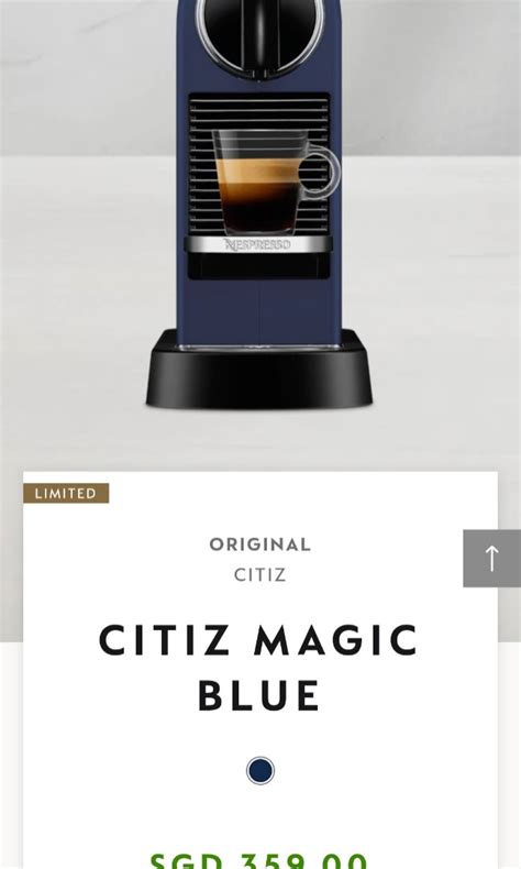 Nespresso Citiz Magic Blue Limited Edition Tv Home Appliances