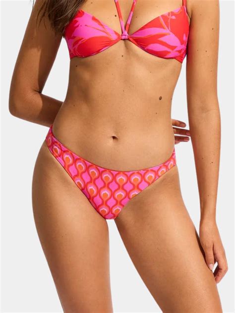 Seafolly Women S Birds Of Paradise Reversible Hipster Bikini Bottom