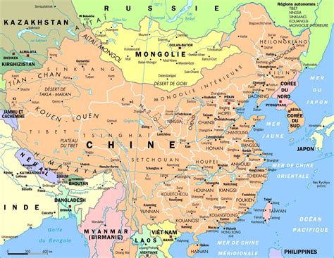 Carte Des Villes De Chine Grandes Villes Et Capitale De La Chine