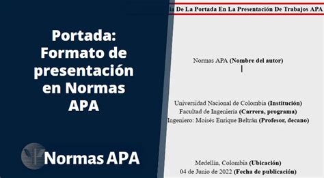 Plantilla De Portada Apa