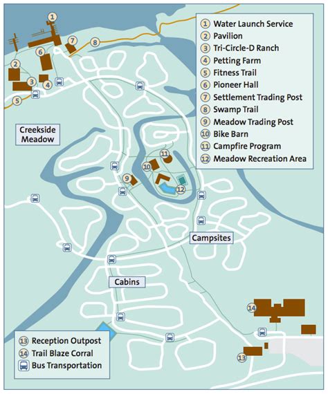 Fort Wilderness Resort Map