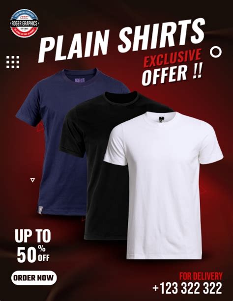 T Shirt Sale Template Postermywall