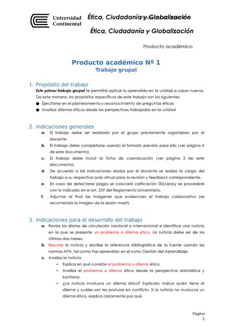 Producto Academico Tarea Producto Acad Mico N Trabajo Grupal