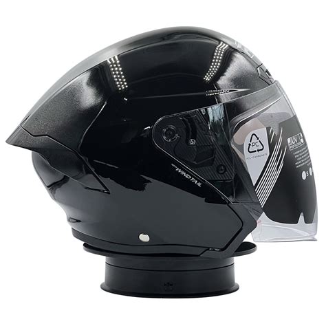 Jual Helm RSV New Windtail Solid Black Shopee Indonesia