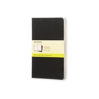 Moleskine Cahiers Large Journals Plain Black Set Of Soft