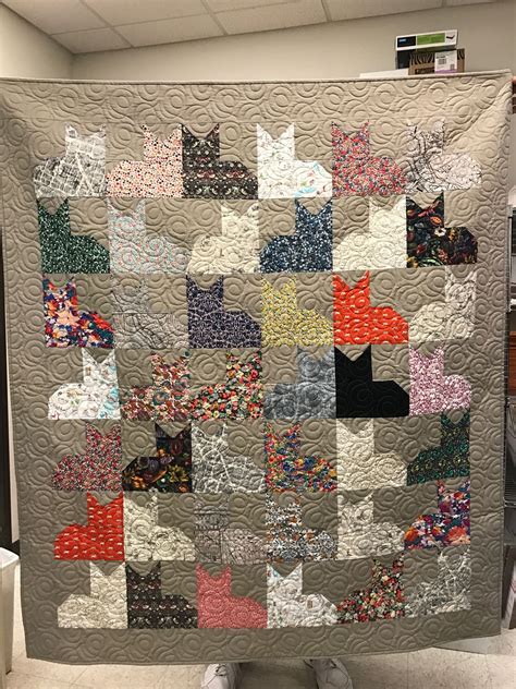 Missouri Star Pins And Paws Cat Quilt Done With Liberty Of London Tana