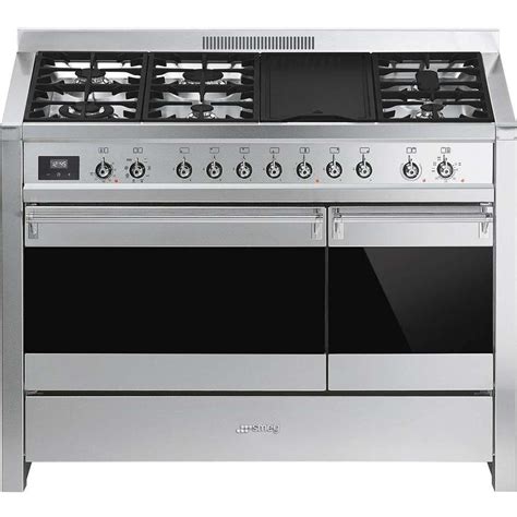 Smeg A3 81 Cucina 120x60 6 Fuochi A Gas Con Pesciera Doppio Forno